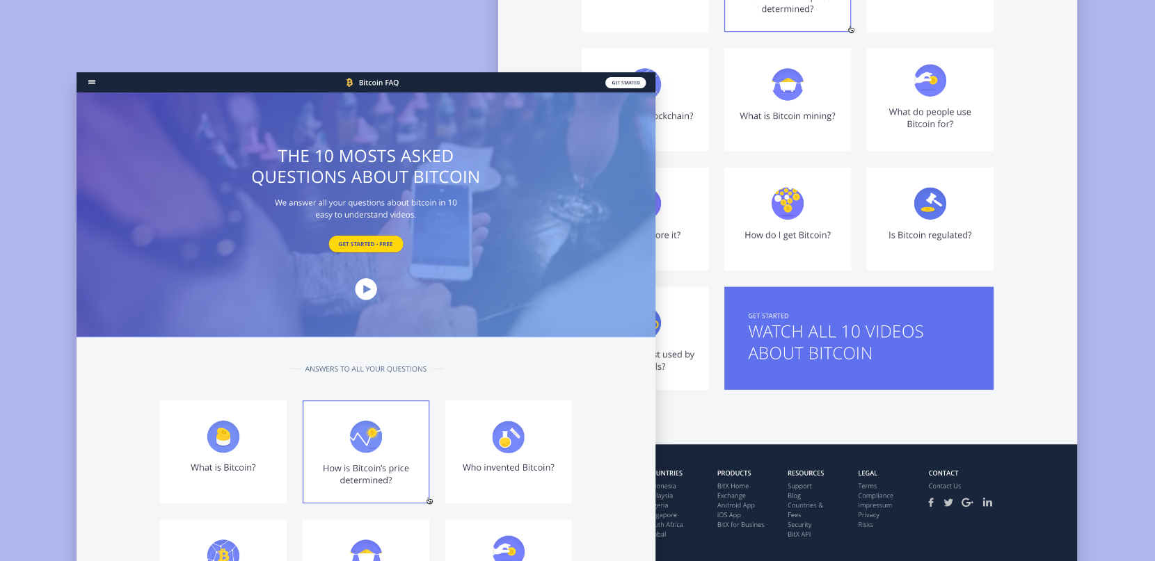 Bitcoin Education Webpage Design