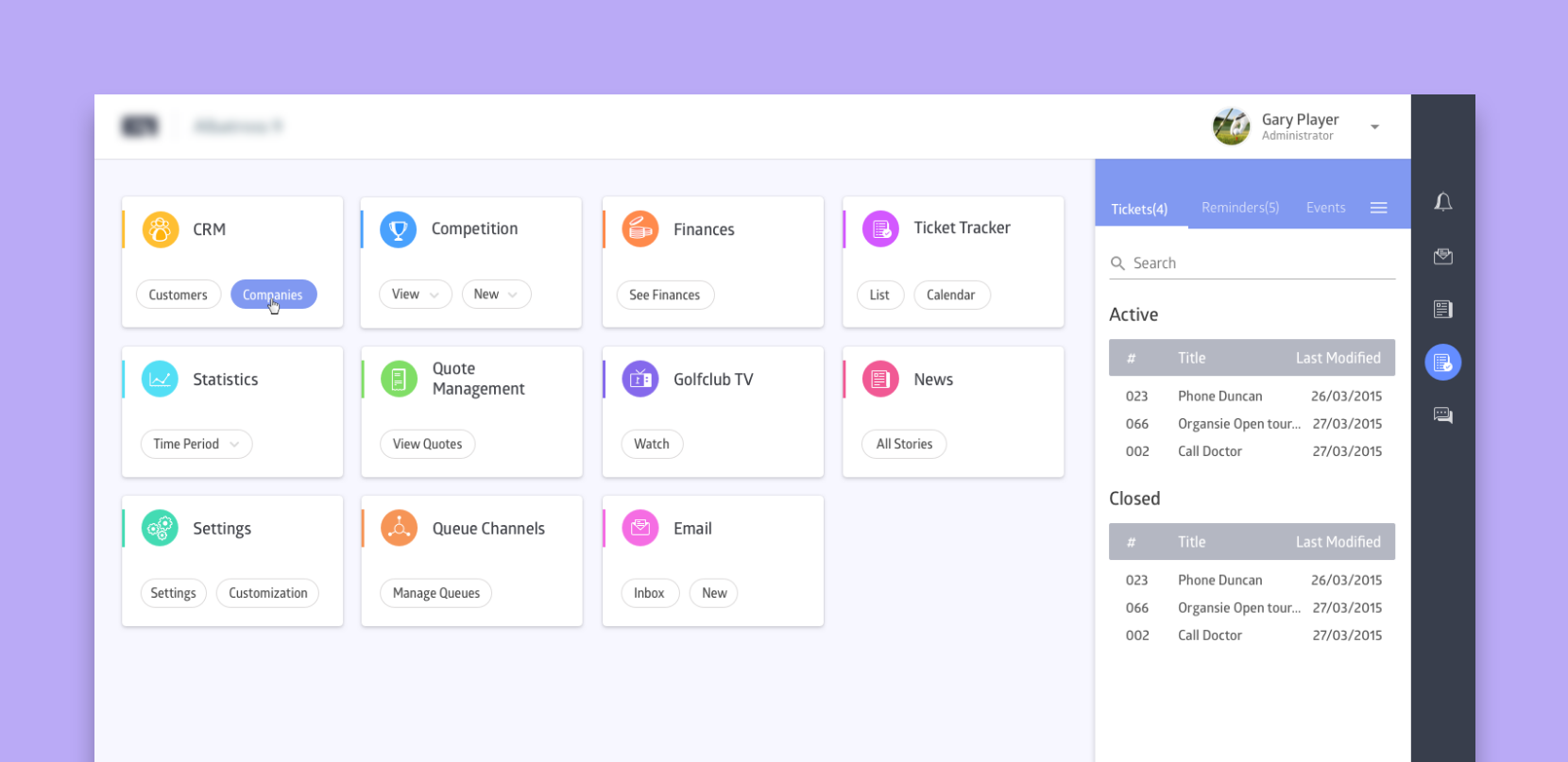 Sports FOH Dashboard